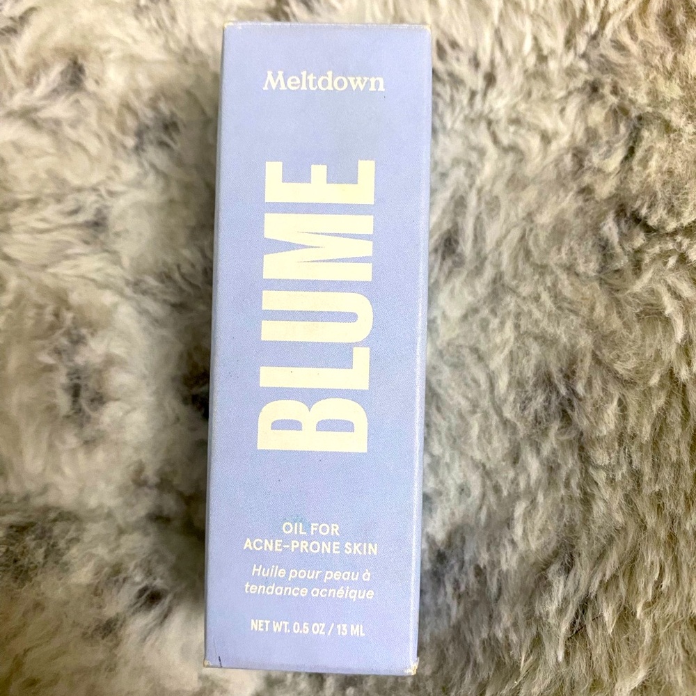 New Blume Meltdown Acne Oil Acne Treatment Pore Minimizer Skin-Smoothing 0.5 oz